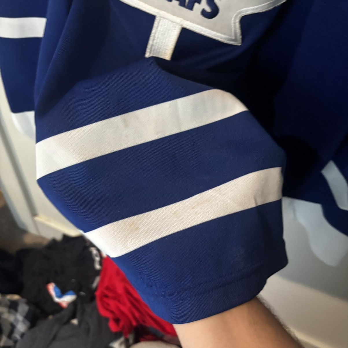 Ccm Vintage 1980s CCM Toronto Maple Leafs Hockey Jersey Size US XXL / EU 58 / 5 - 6 Thumbnail
