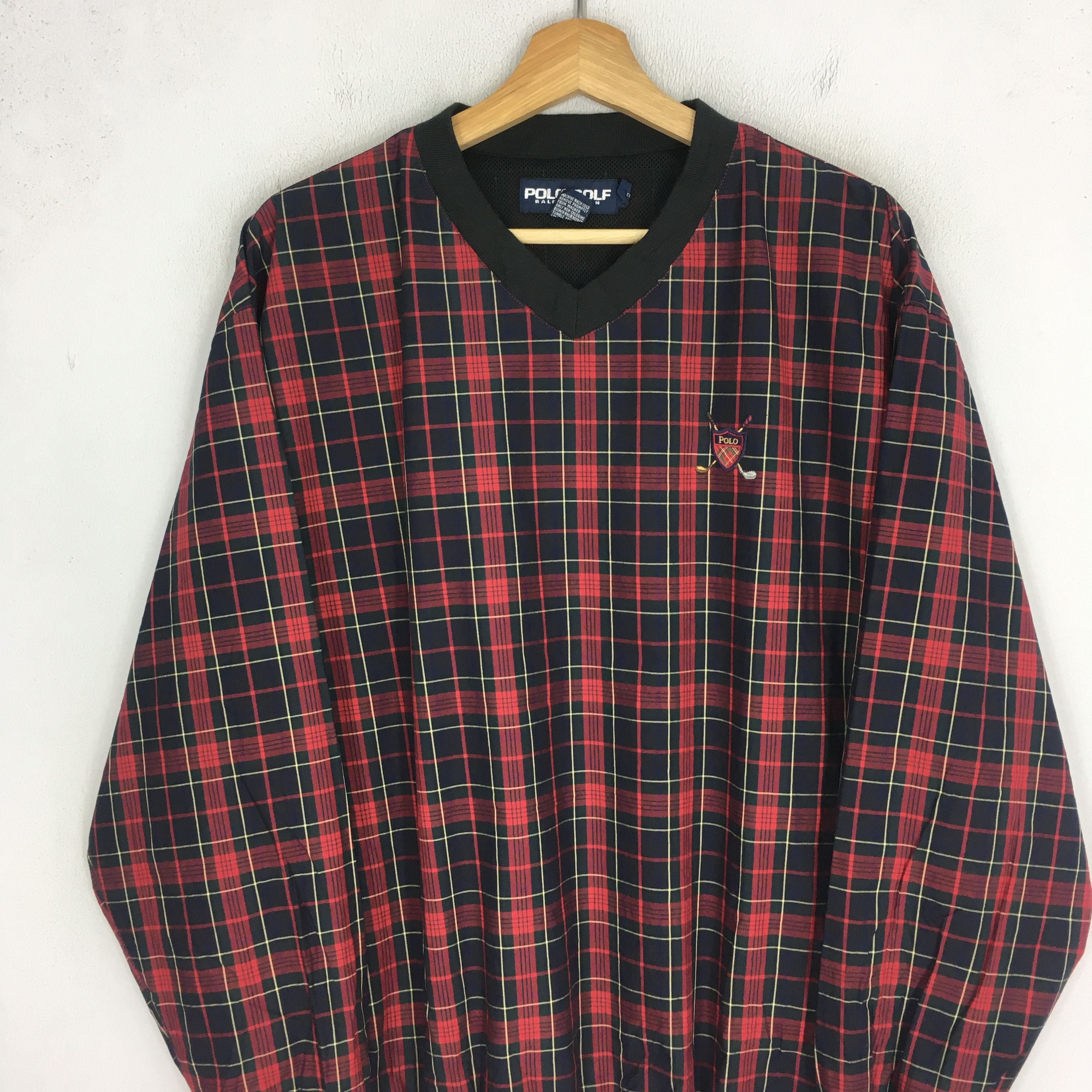 Polo Ralph Lauren Vintage 90s Polo Golf Ralph Lauren Checkered Windbreaker Size US M / EU 48-50 / 2 - 3 Thumbnail