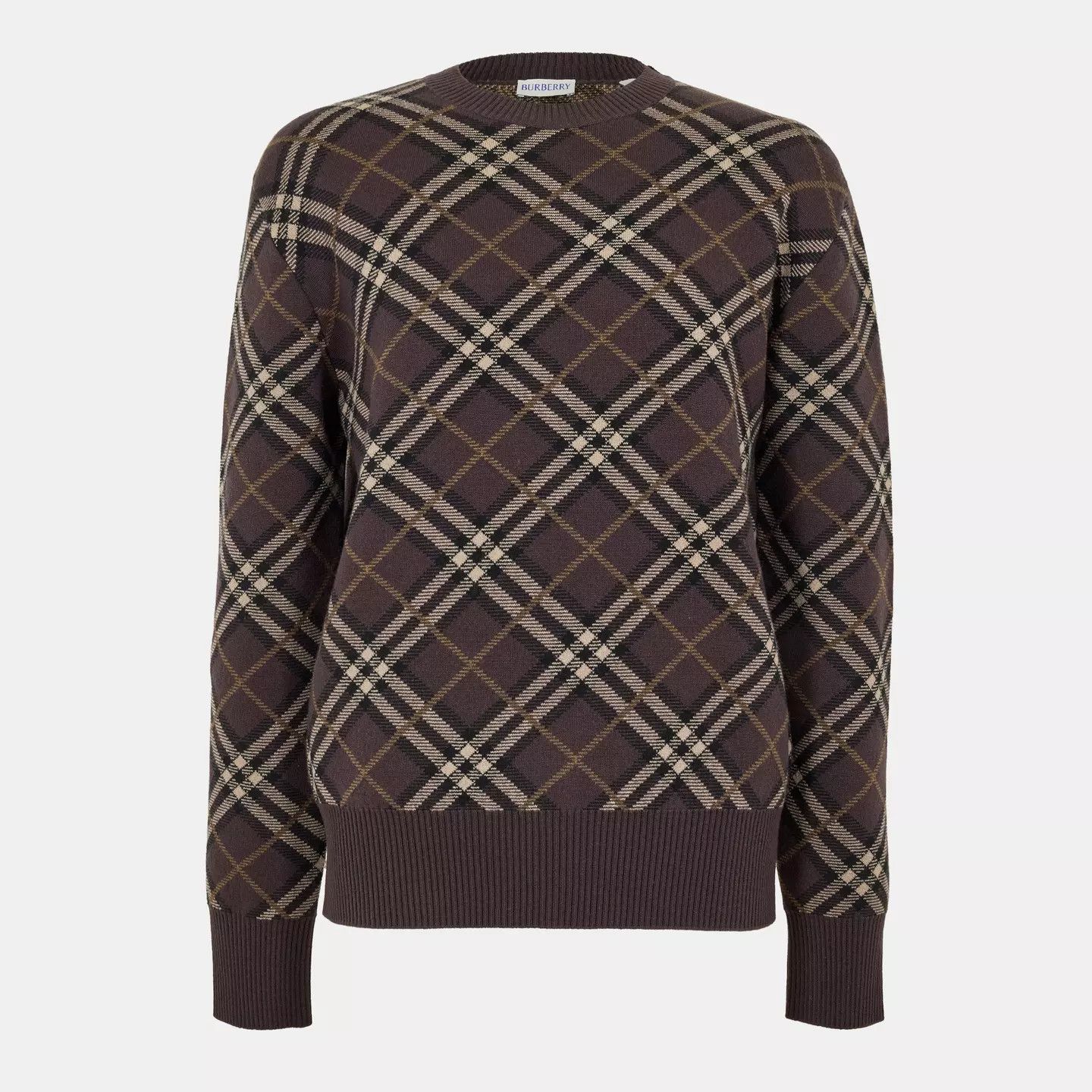 Burberry o1g2r1mq0426 Ribbed Crew Neck Jumper in Multicolor Size US M / EU 48-50 / 2 - 1 Thumbnail