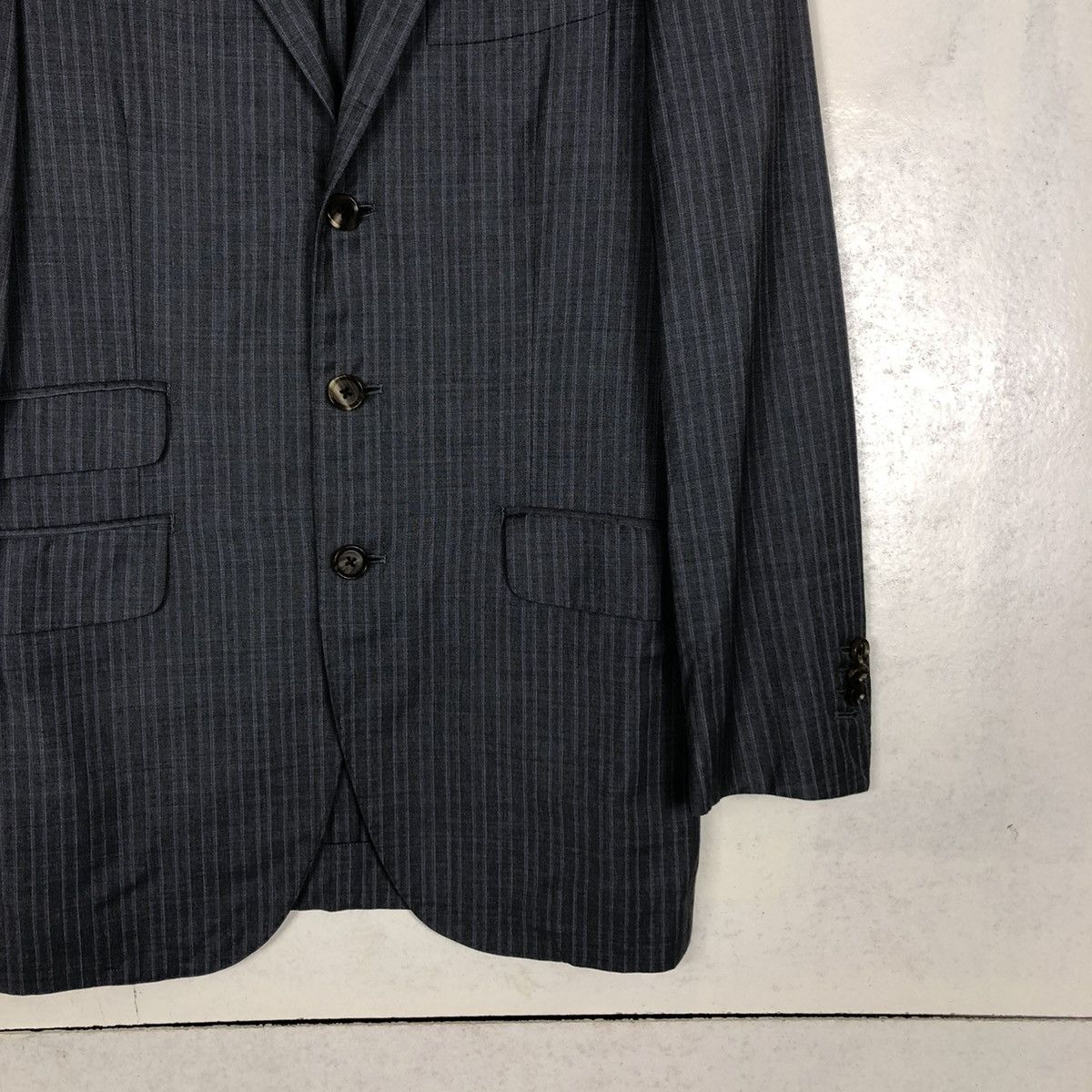 Designer 📌DOUBLE BREAST COATS STRIPED SHIPS LORO PIANA Size US S / EU 44-46 / 1 - 6 Thumbnail