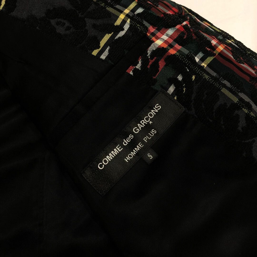 Comme des Garcons CDG 12AW Striped Velvet Jkt S w/ Black Floral Embroidery Size US S / EU 44-46 / 1 - 8 Thumbnail