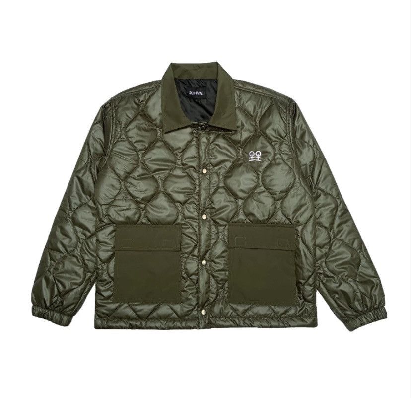 image of Windbreaker Liner Blaze Olive Jacket Streetwear, Men's (Size Large)