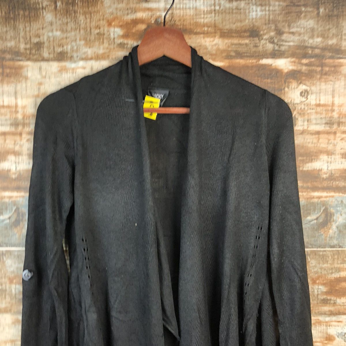 Homespun Knitwear × Japanese Brand DL Vicky Black Cardigan Knitwear #C599 Size S / US 4 / IT 40 - 4 Thumbnail