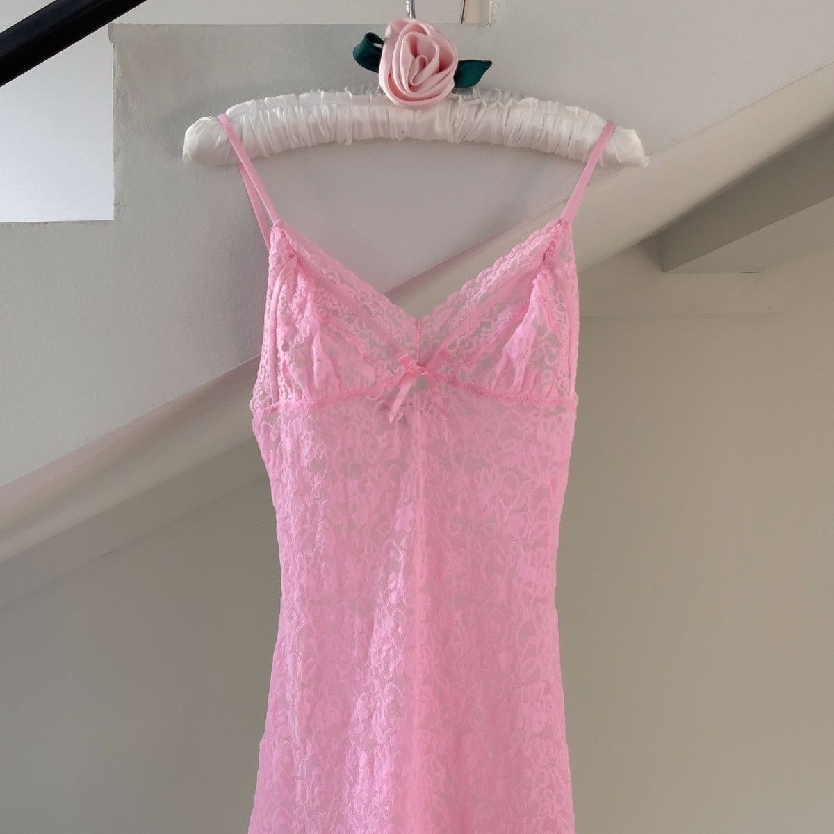 Victoria's Secret VS Pink Floral Mesh Sheer Mini Dress (S-L) Size ONE SIZE - 4 Thumbnail