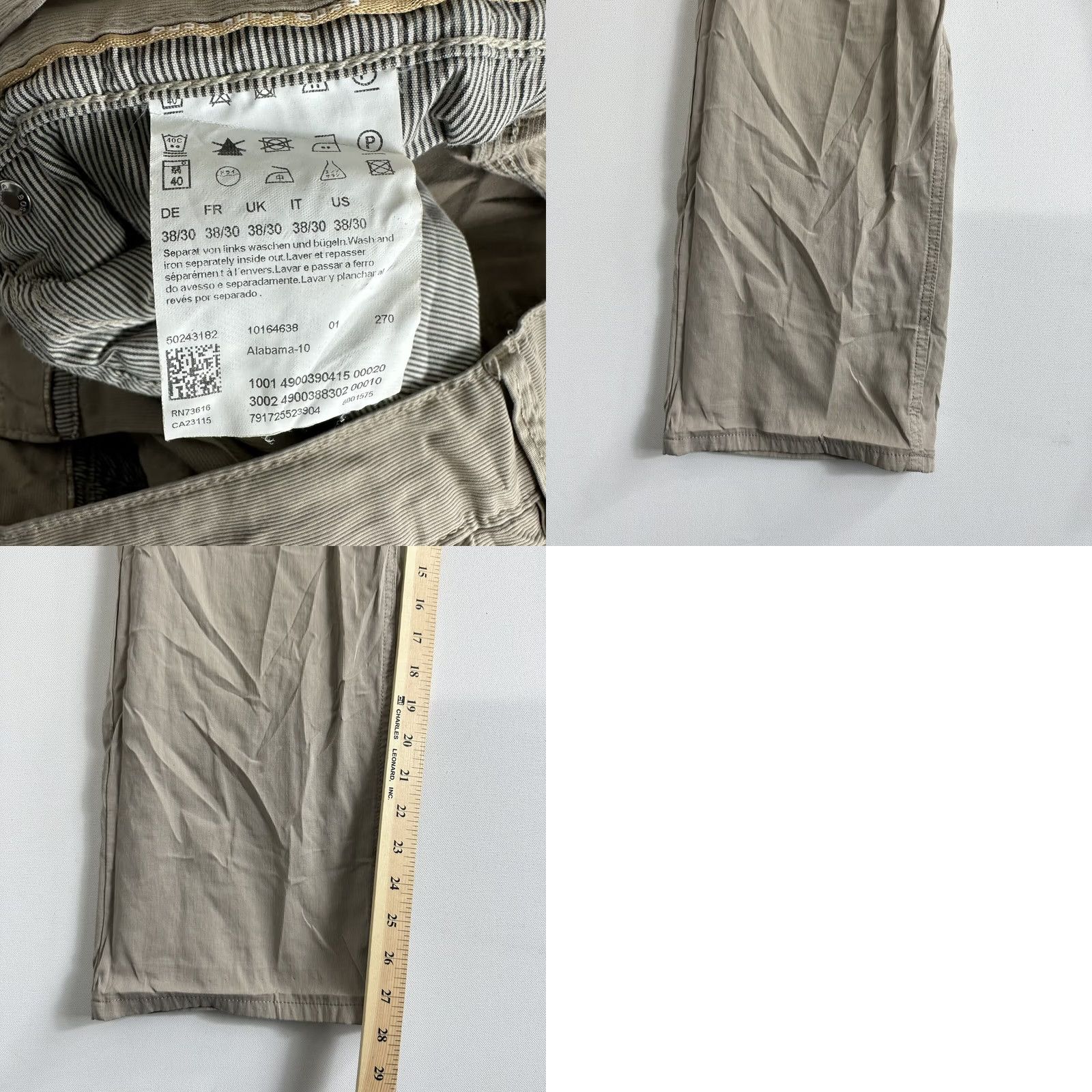 Hugo Boss VINTAGE HUGO BOSS Pants Chino Flat Front 38x30 Straight Leg Mens Brown Tan Chino Pants Mens Regular Size 38 Straight Leg Mens Size US 38 / EU 54 - 8 Thumbnail