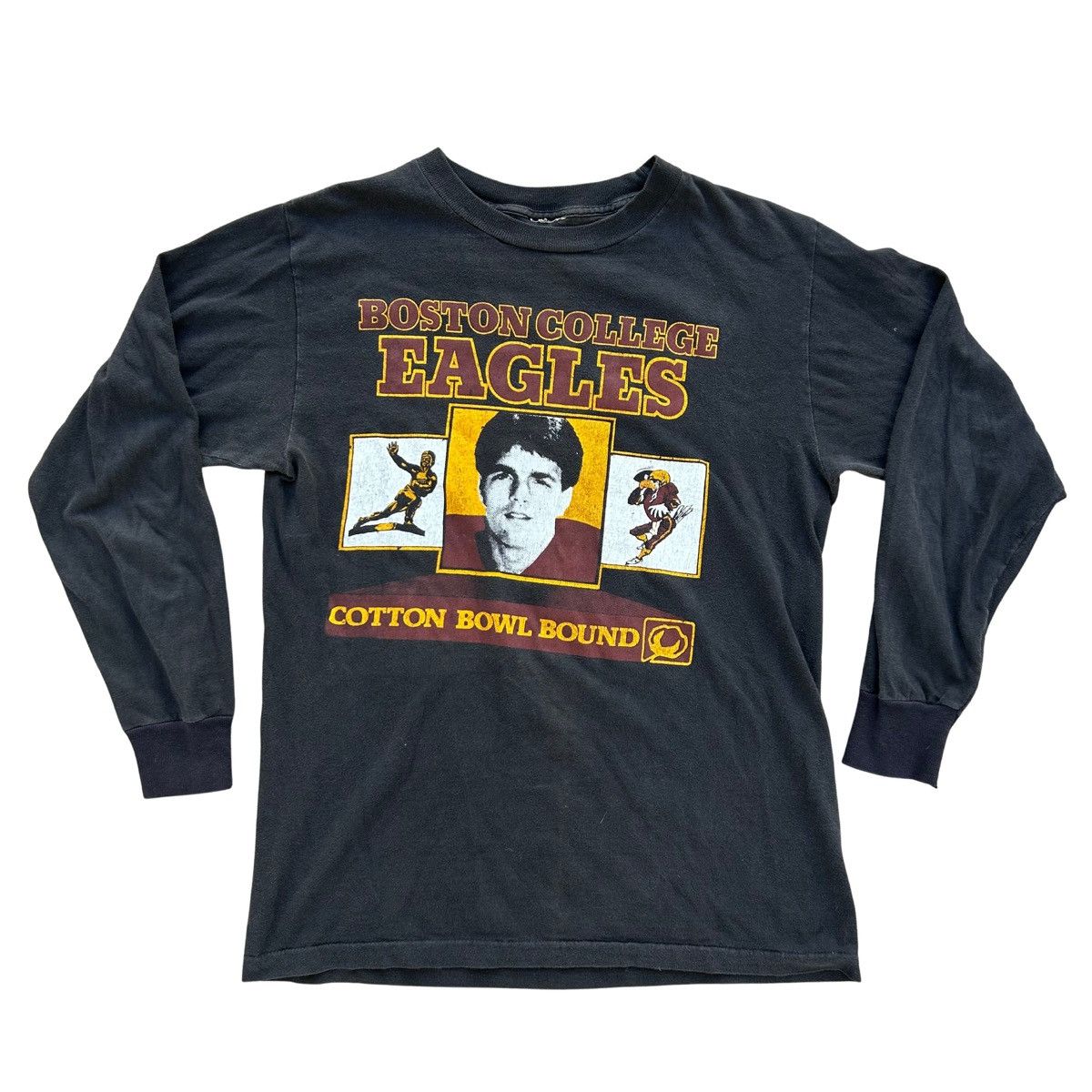 Vintage Vintage 1984 Boston Heisman Trophy Winner Flutie Long Sleeve Size US M / EU 48-50 / 2 - 1 Thumbnail