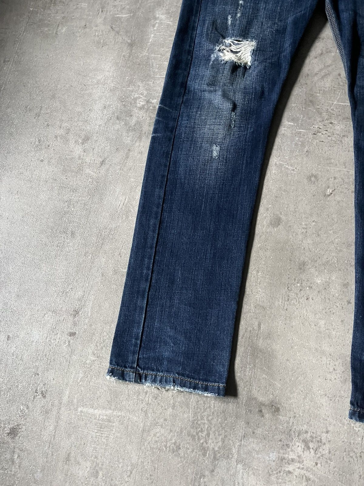 Raf Simons × Raf by Raf Simons Raf by Raf Simons distressed jeans very rare navy Size US 32 / EU 48 - 2 Thumbnail