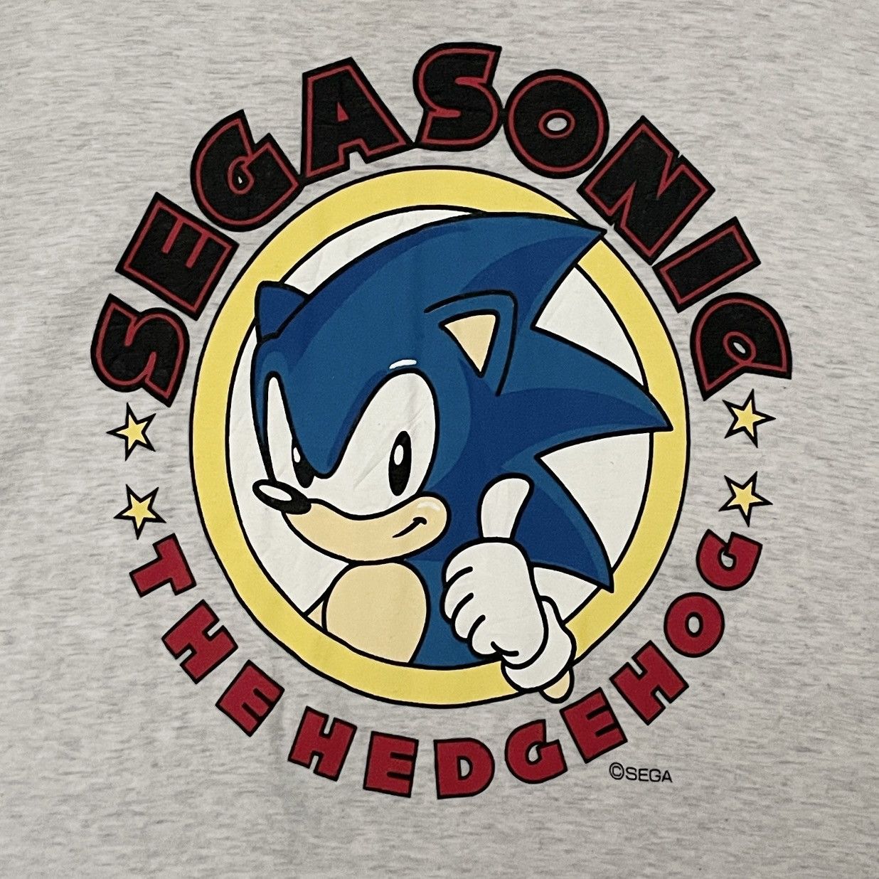 Vintage Vintage Cartoon Sega Sonic Hoodie T-shirt 1990s Size US L / EU 52-54 / 3 - 9 Thumbnail