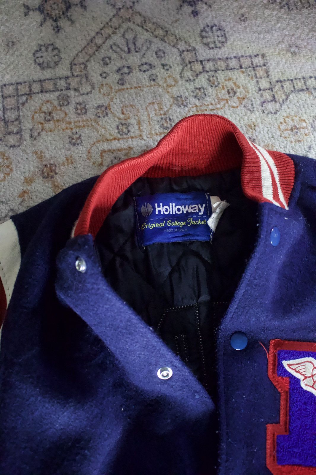 Holloway × Vintage Genuine Vintage USA “Monarchs” Cheerleader Letterman Jacket Size S / US 4 / IT 40 - 3 Thumbnail