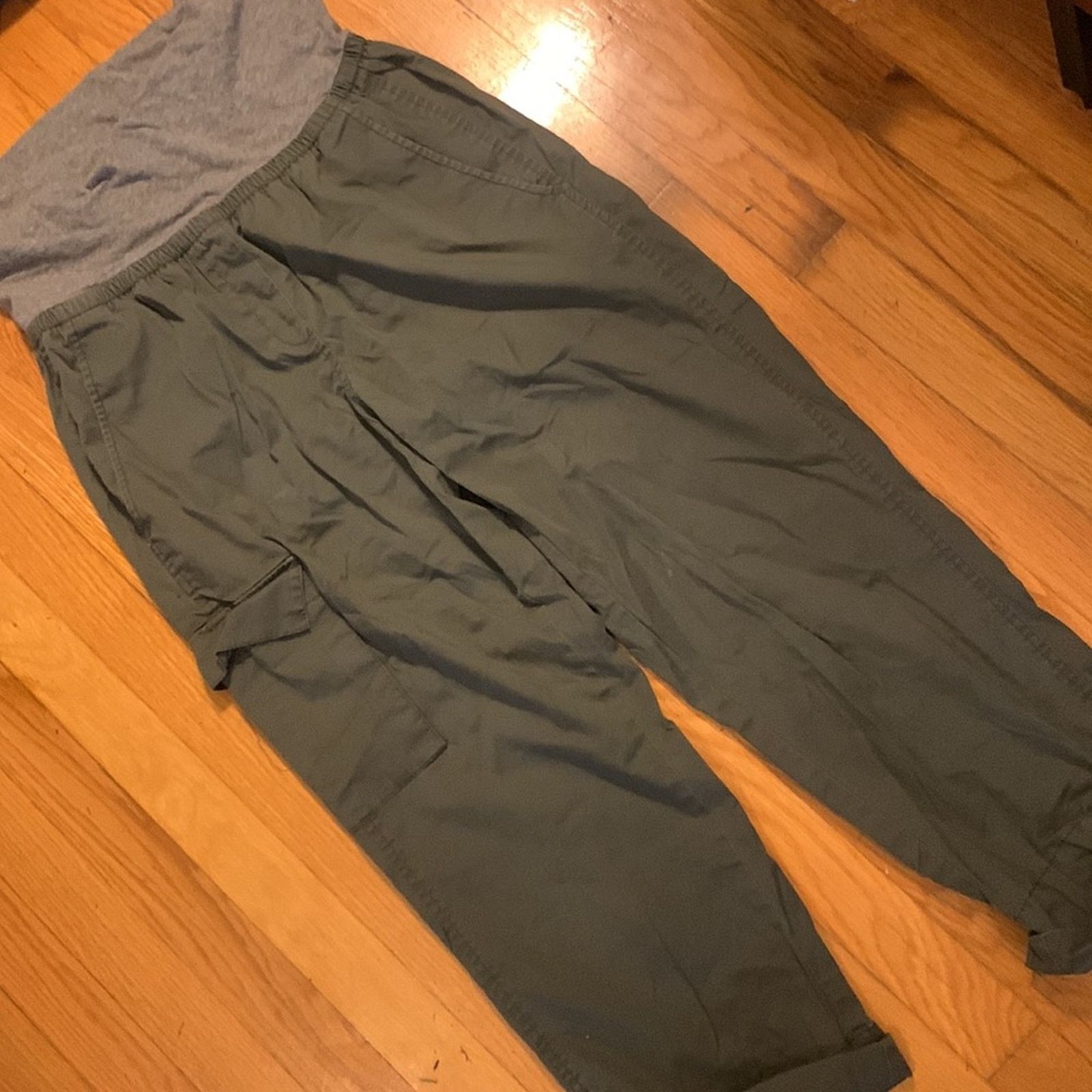 DKNY Pure DKNY maternity olive capri pants Size 32" / US 10 / IT 46 - 2 Thumbnail