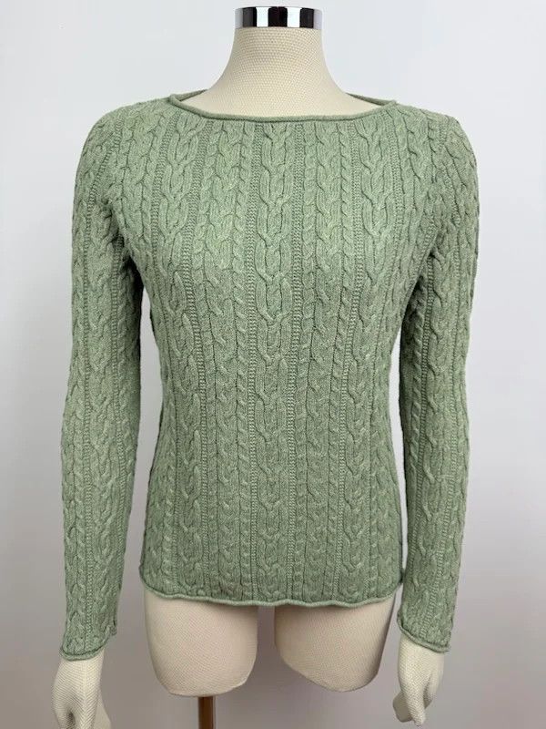 Lauren Ralph Lauren Maglia Ralph Lauren cotone trecce verde Donna L Size L / US 10 / IT 46 - 1 Thumbnail