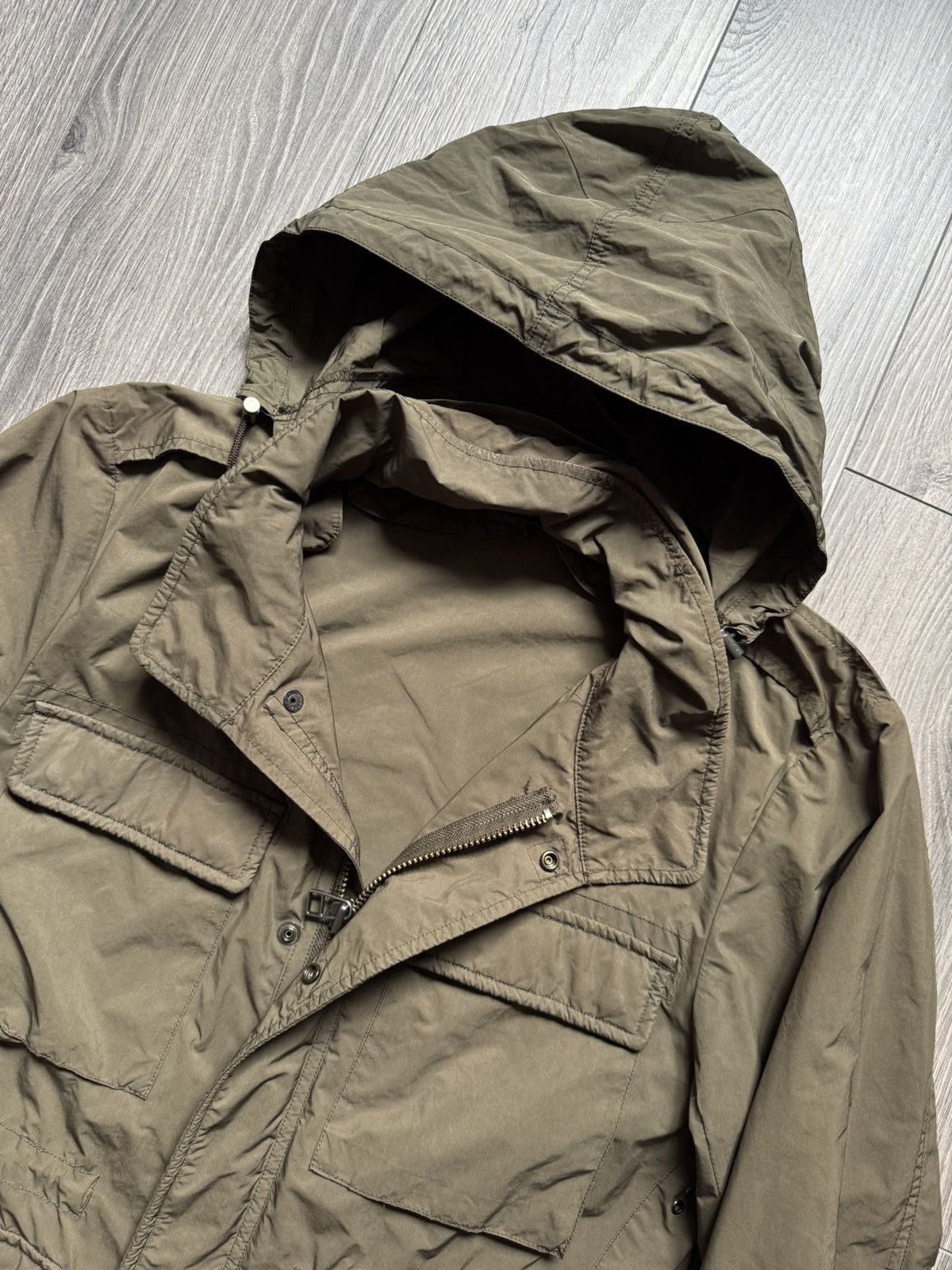 Beams Japan M.I.D.A x Beams Japan Olive Nylon Short M-65 2 in1 Jacket 48 Size US M / EU 48-50 / 2 - 15 Thumbnail