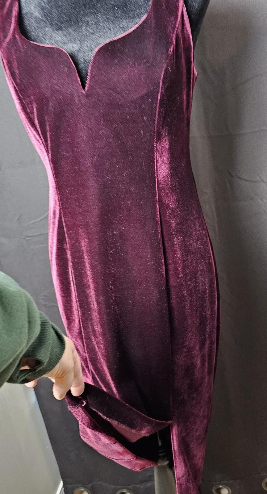 Other Donna Morgan Dress Burgandy Womens Size 6 Velvet Cocktail Size M / US 6-8 / IT 42-44 - 4 Thumbnail