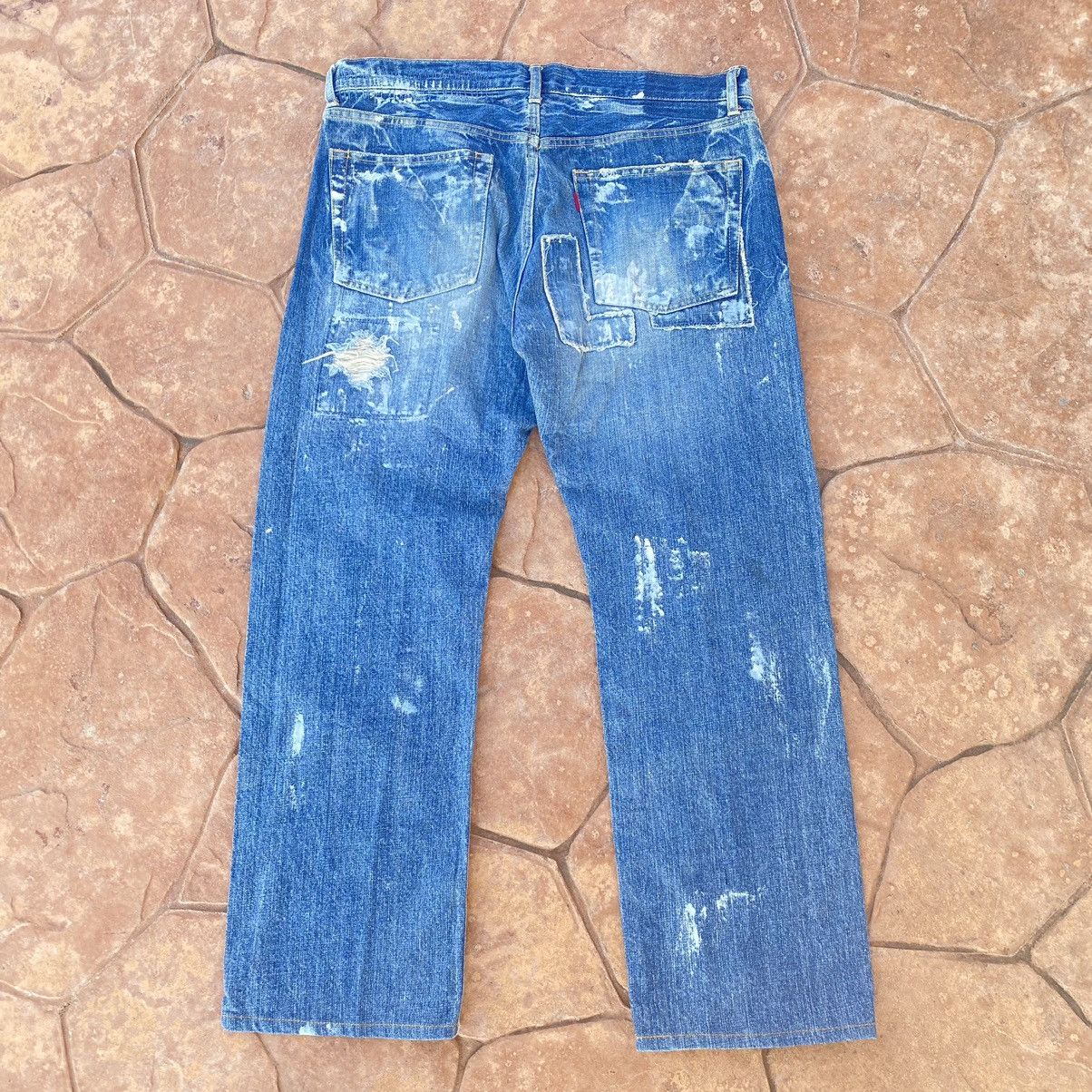 Eternal Thrashed Eternal Bitchu Kurashiki Japanese Brand Denim Pant Size US 36 / EU 52 - 2 Thumbnail