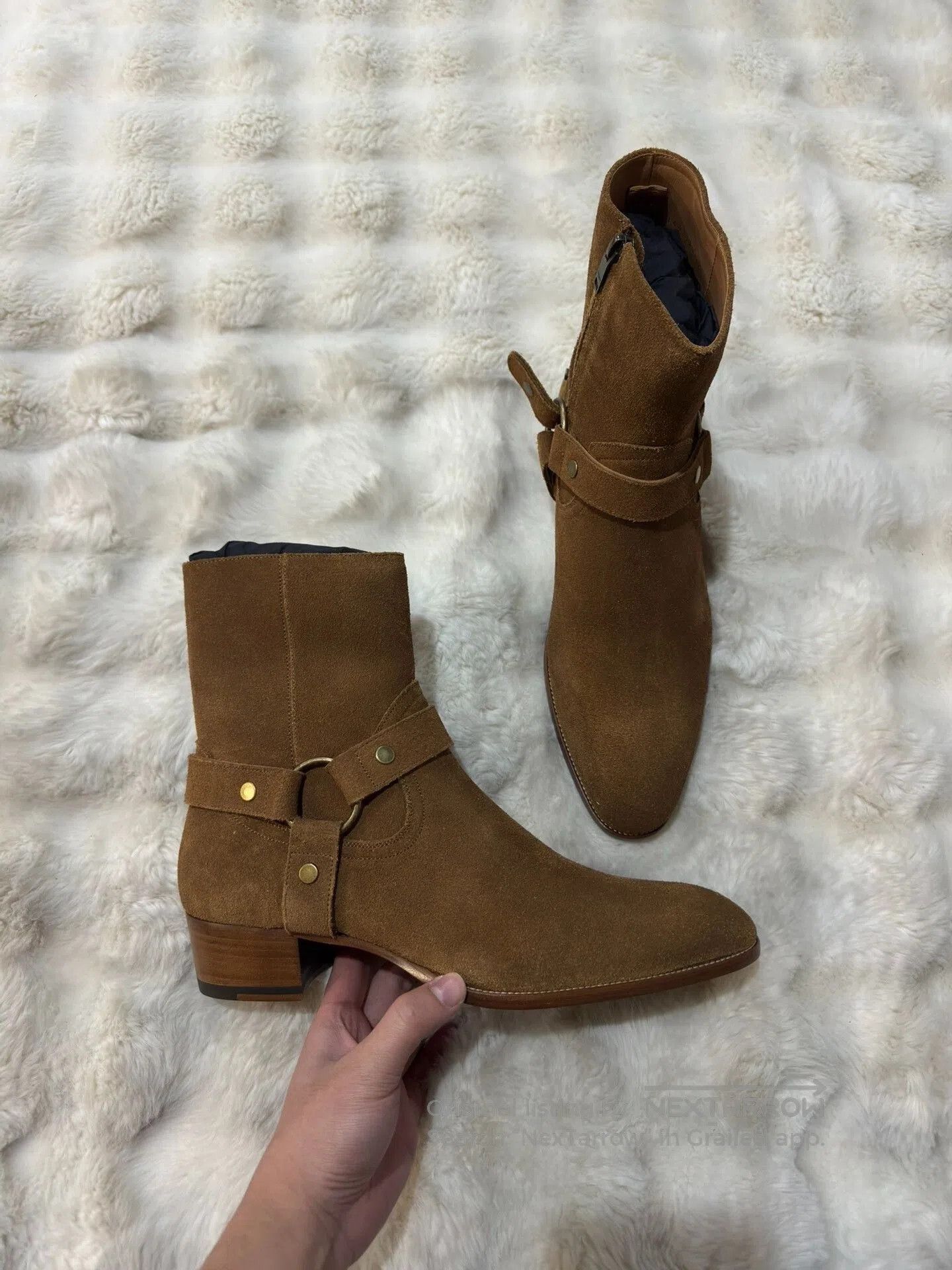 Saint Laurent Paris Saint Laurent Buckle Chelsea Boots Men. Size US 11 / EU 44 - 1 Thumbnail