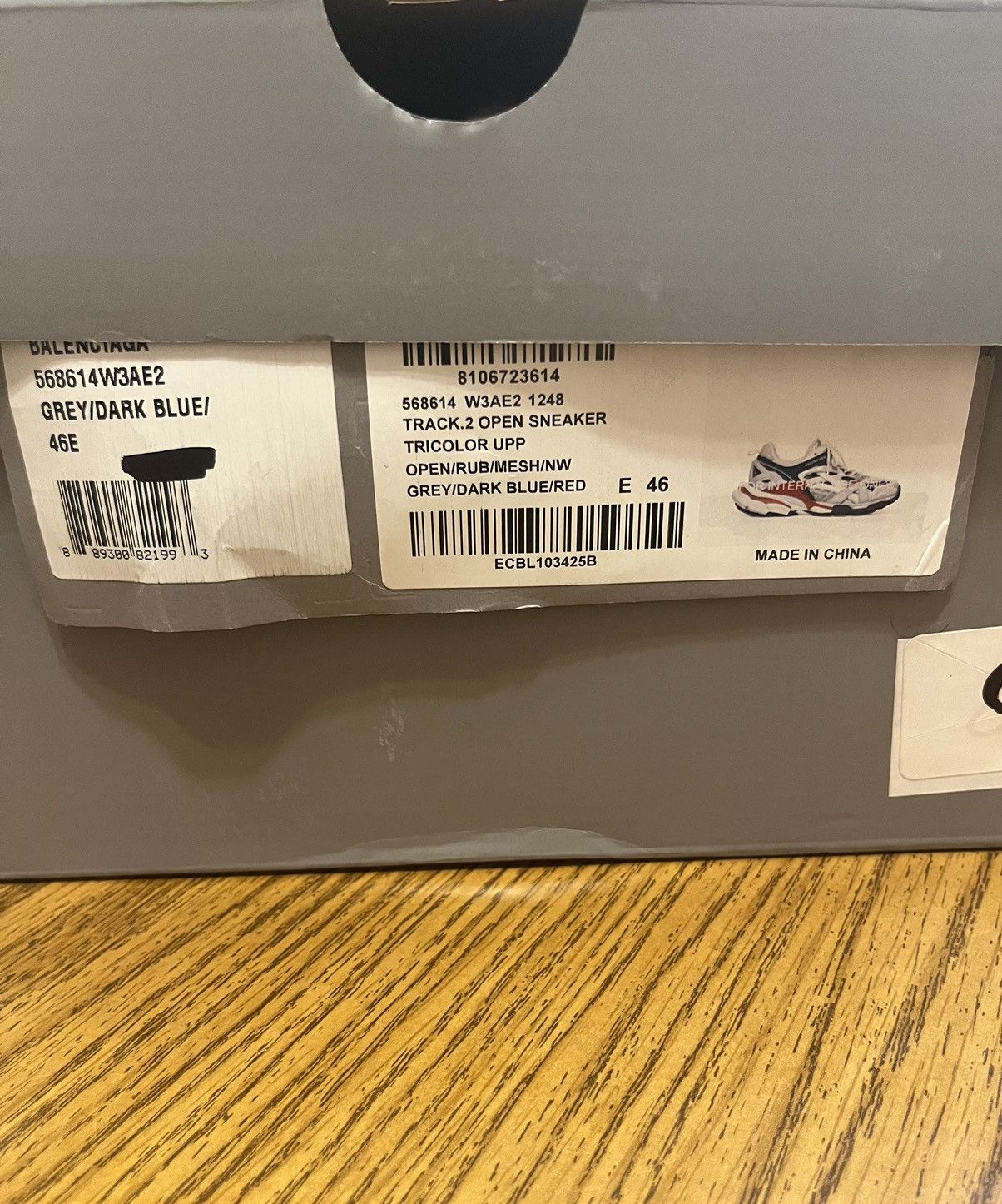 Balenciaga Balenciaga Track 2 Sneaker (White, Blue, Red) Size US 13 / EU 46 - 9 Thumbnail