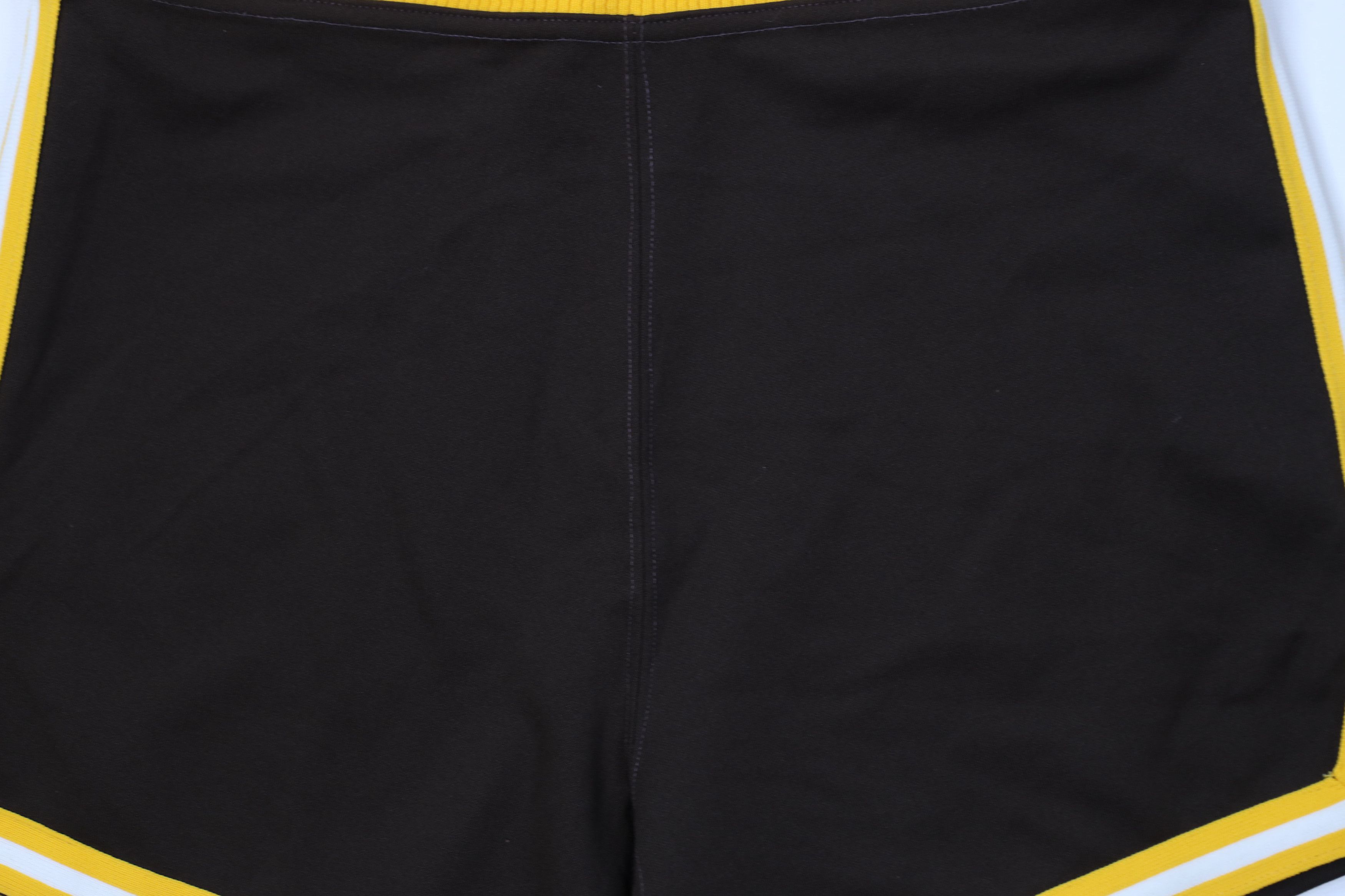 Vintage Vintage 70s Streetwear Knit Basketball Shorts Brown USA Size US 36 / EU 52 - 3 Thumbnail