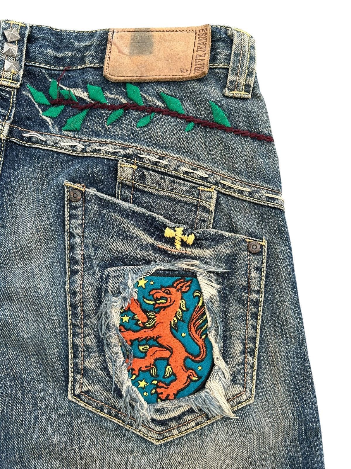 Kapital × Undercover × Vintage Flare Japanese Drive Jeans Sunfaded Denim Jeans Size US 31 - 2 Thumbnail