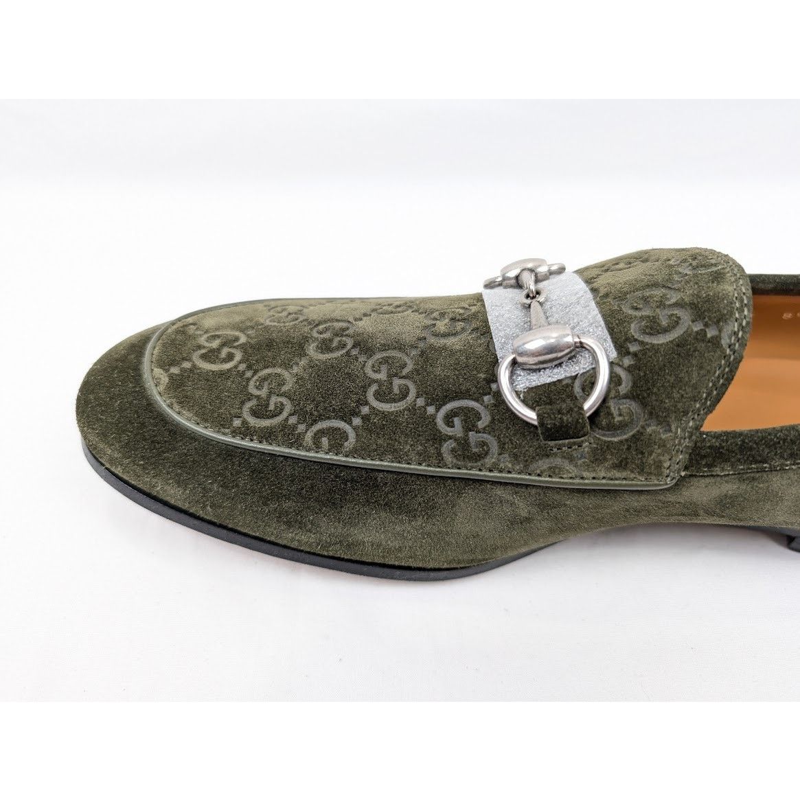 Gucci o1rshd1 Luxury Suede Loafers in Violet Green Size US 9 / EU 42 - 5 Thumbnail