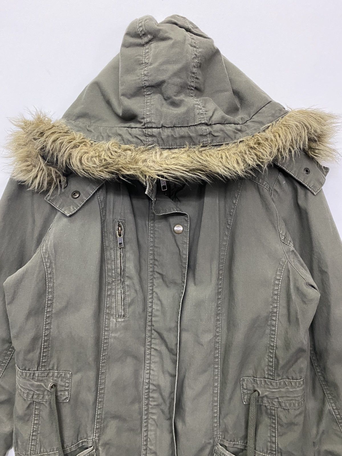 Japanese Brand Japanese Brand Clef De Sol Parka Fur Collar Jacket Size L / US 10 / IT 46 - 7 Thumbnail