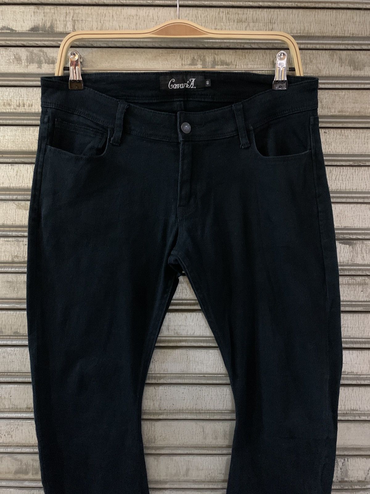 If Six Was Nine CavariA j-cut black denim pants Size US 32 / EU 48 - 3 Thumbnail