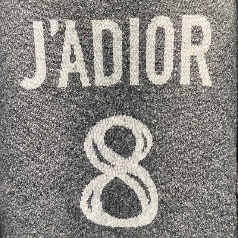 Dior Dior gray number 8 knit sweater Size US S / EU 44-46 / 1 - 3 Thumbnail