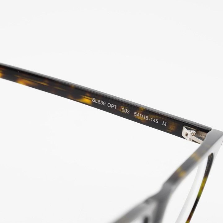 Saint Laurent Paris Saint Laurent SL559 OPT 003 Eyeglasses Havana 54mm Square Size ONE SIZE - 7 Thumbnail