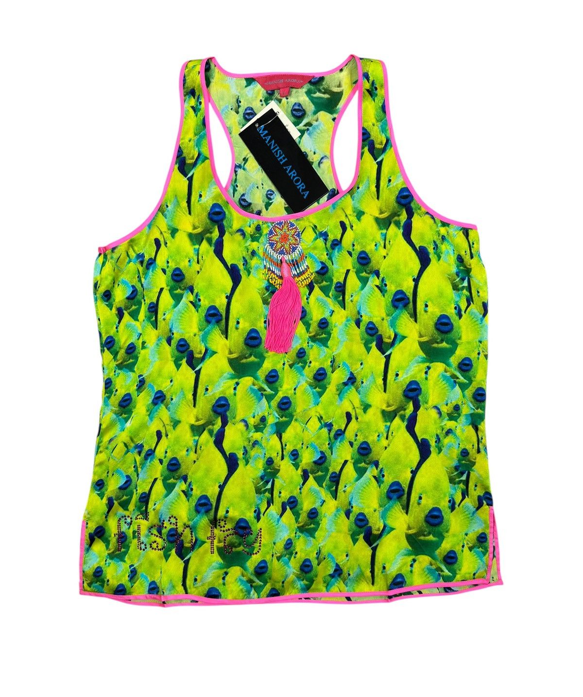 Manish Arora Manish Arora Silk Blouse Tank Top Printed Decorated size L Size L / US 10 / IT 46 - 13 Thumbnail