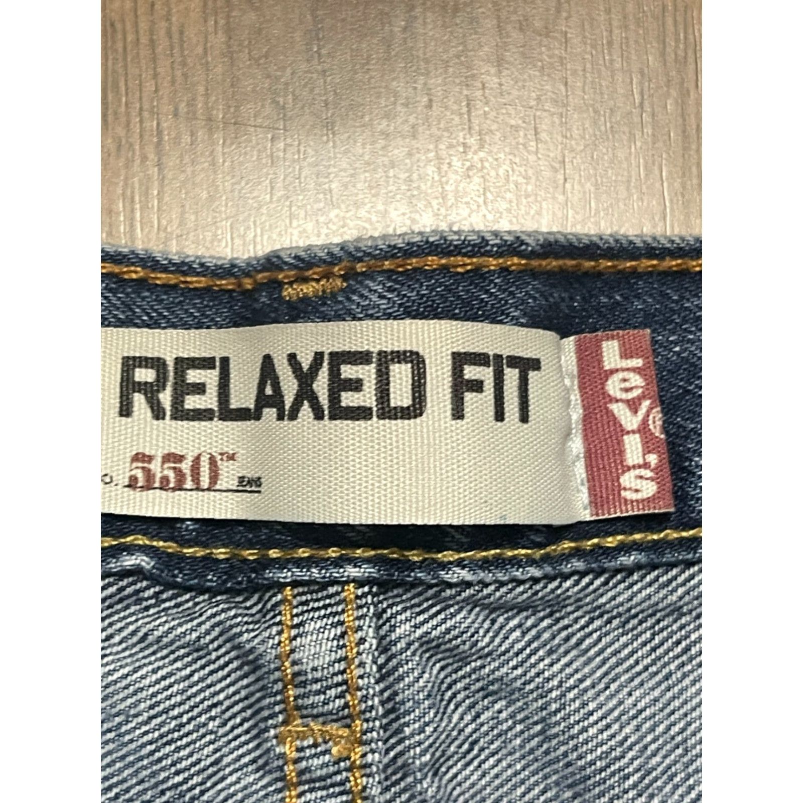 Levi's Levi's Jeans Men's 36x36 Blue Denim Relaxed Fit Straight Leg 550 Size US 36 / EU 52 - 4 Thumbnail