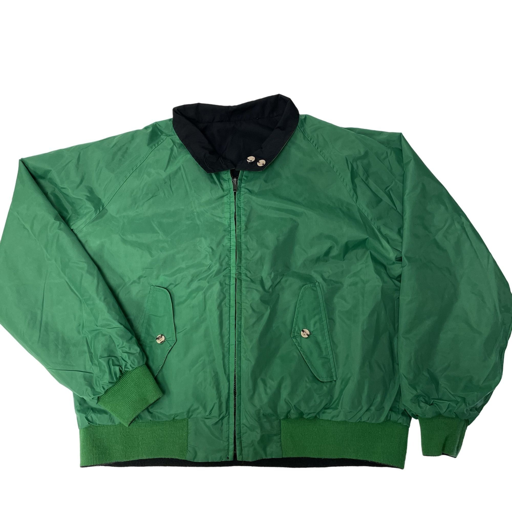 Lands' End Vtg Lands End Navy Cotton REVERSIBLE Green Nylon Jacket Size US XL / EU 56 / 4 - 3 Thumbnail