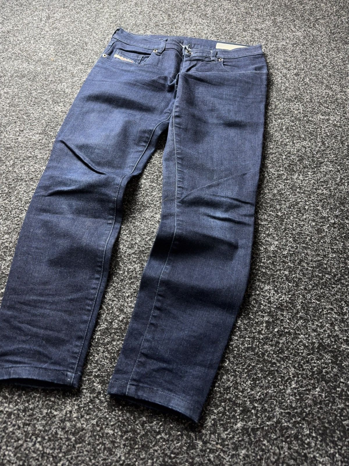 Diesel Luxury Diesel Grupee Ankle Skinny Jeans Dark Blue Stretch Size 27" / US 4 / IT 40 - 3 Thumbnail