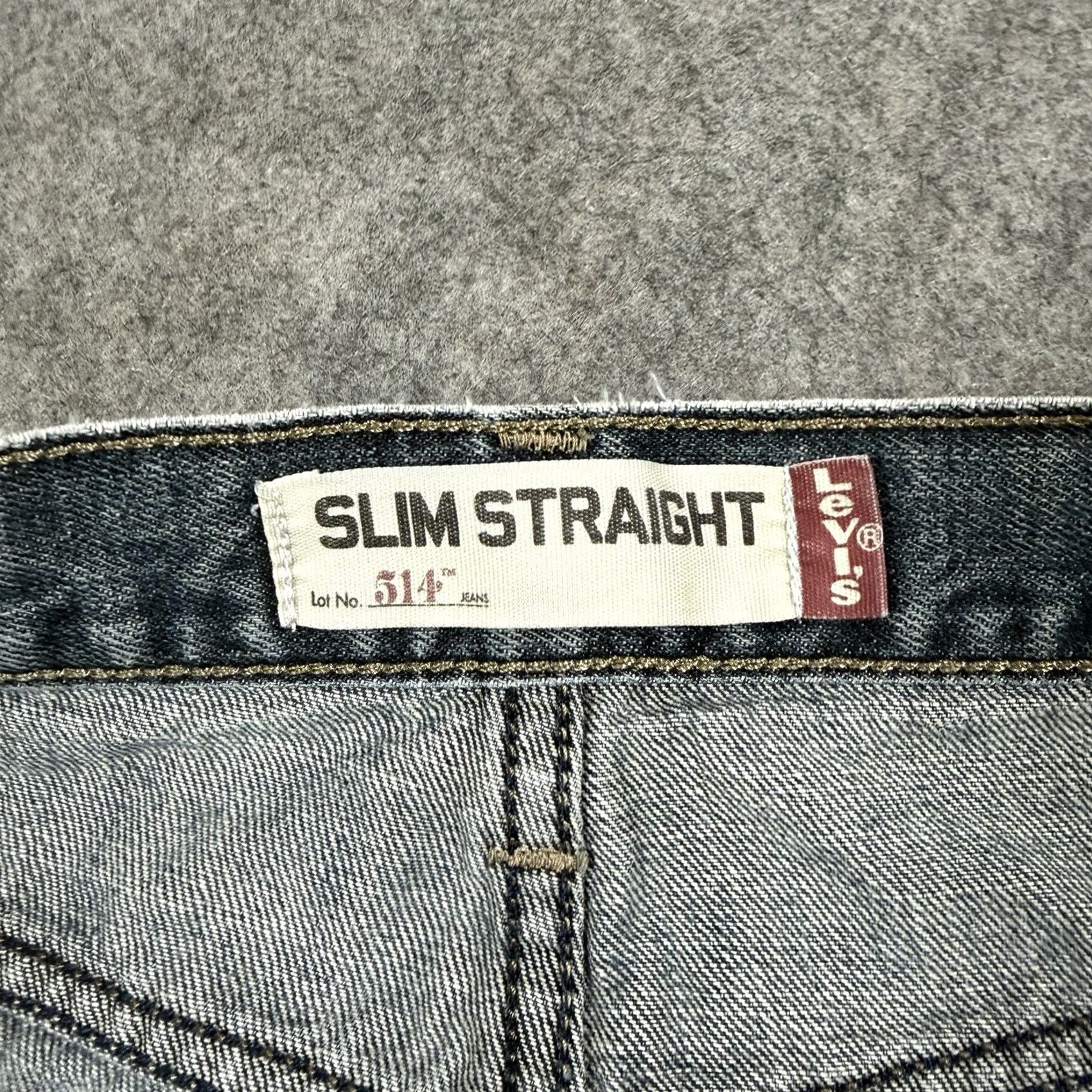 Levi's Levi's 514 Slim Straight Jeans Men's Blue Denim Size 32x33 Size US 32 / EU 48 - 6 Thumbnail