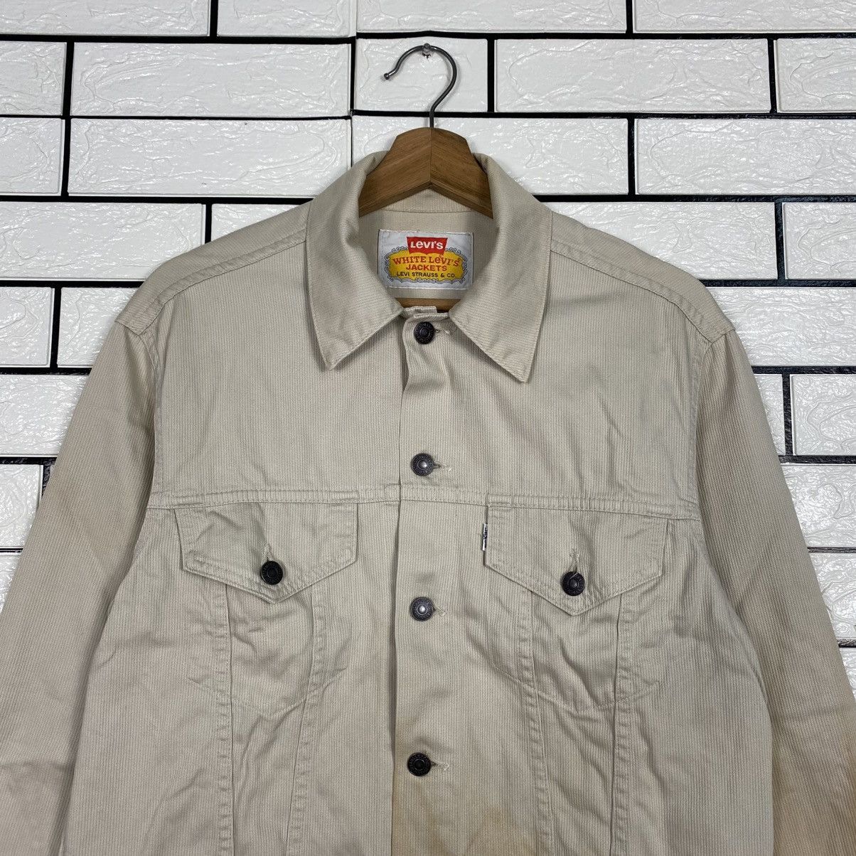 Levi's 📌Vintage Trucker Corduroy Jacket White Levi's Jackets Size US XXS / EU 40 - 4 Thumbnail