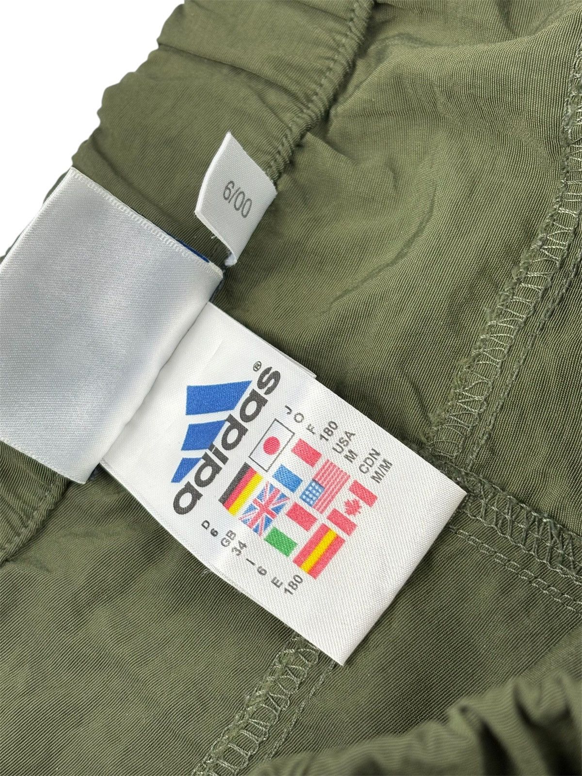 Adidas × Vintage ADIDAS 2000 Y2K KHAKI BELTED NYLON TRACK PANTS SIZE M Size US 28 / EU 44 - 8 Thumbnail