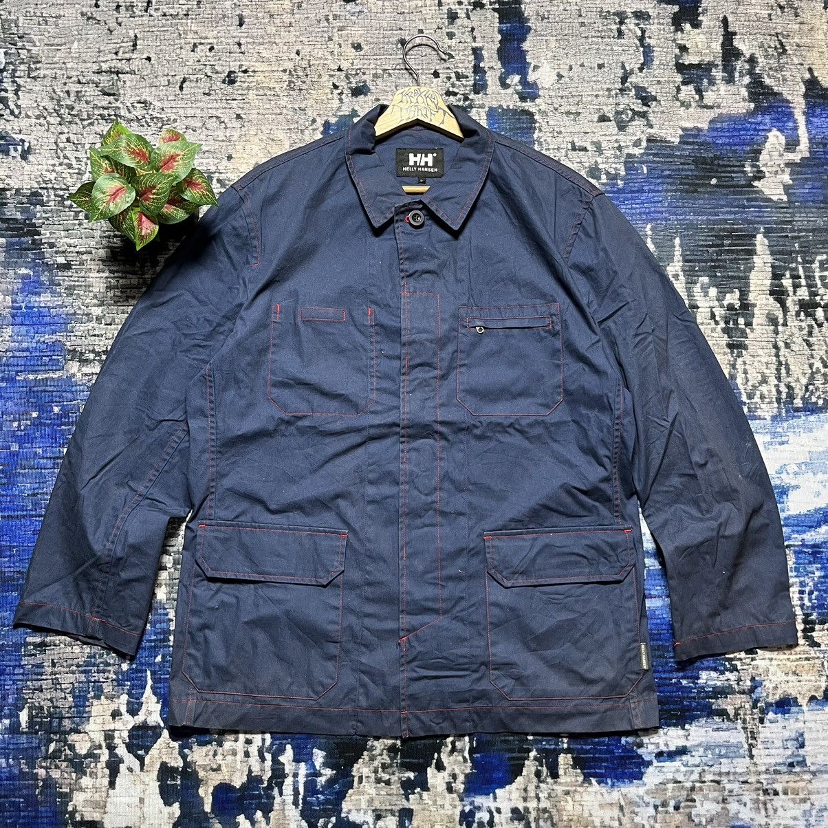 Helly Hansen × Japanese Brand RARE Vintage Helly Hansen Worker Jacket Size US L / EU 52-54 / 3 - 1 Thumbnail