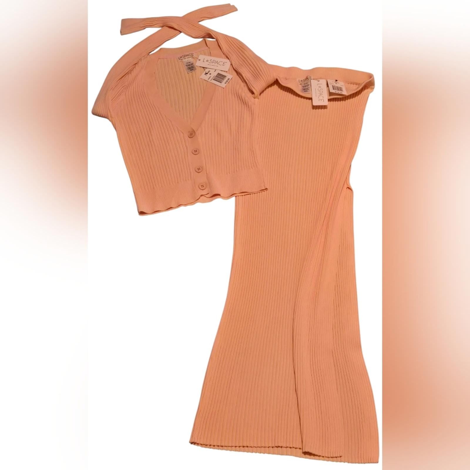 Other L*Space Pink & Yellow Ribbed Sweater & Skirt Set Size 26" / US 2 / IT 38 - 2 Thumbnail