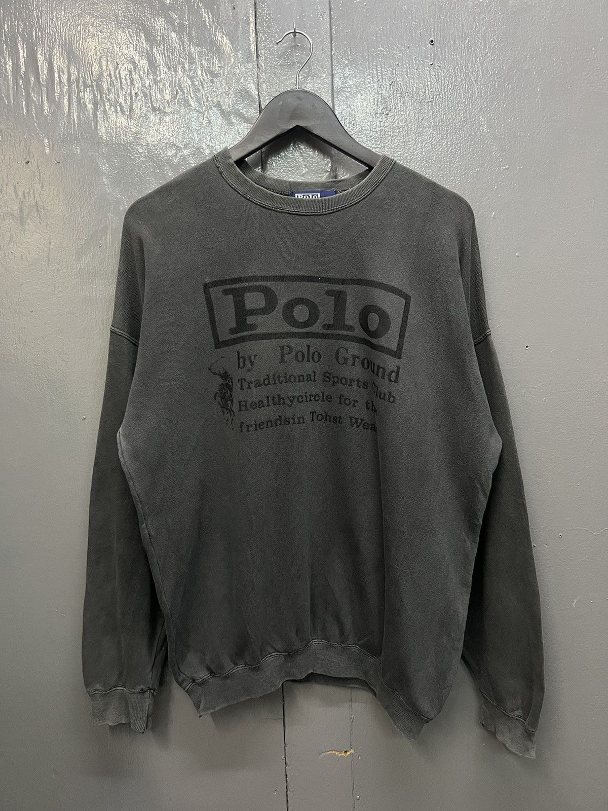 Polo Ralph Lauren Vintage Polo by Polo Ground Crewneck Sweatshirt Size US XL / EU 56 / 4 - 1 Thumbnail