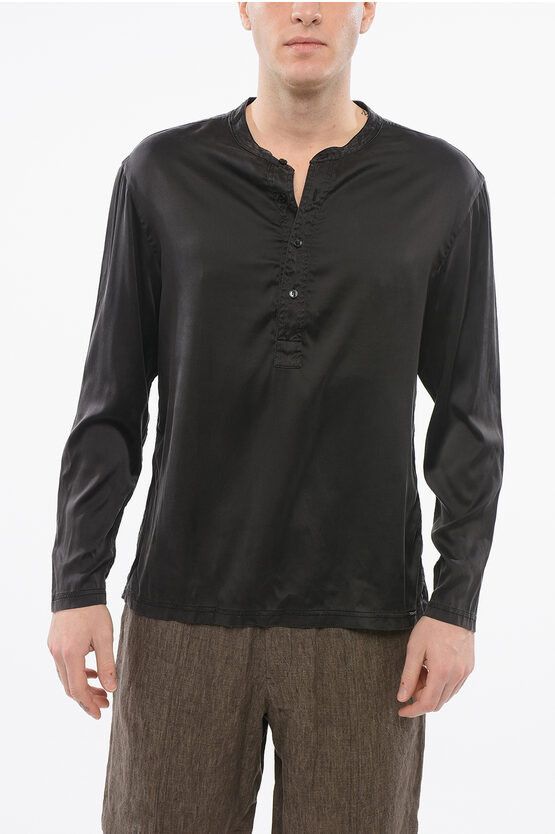 Tom Ford LONG SLEEVED PIJAMA TOP WITH BUTTONS black Size US S / EU 44-46 / 1 - 1 Thumbnail