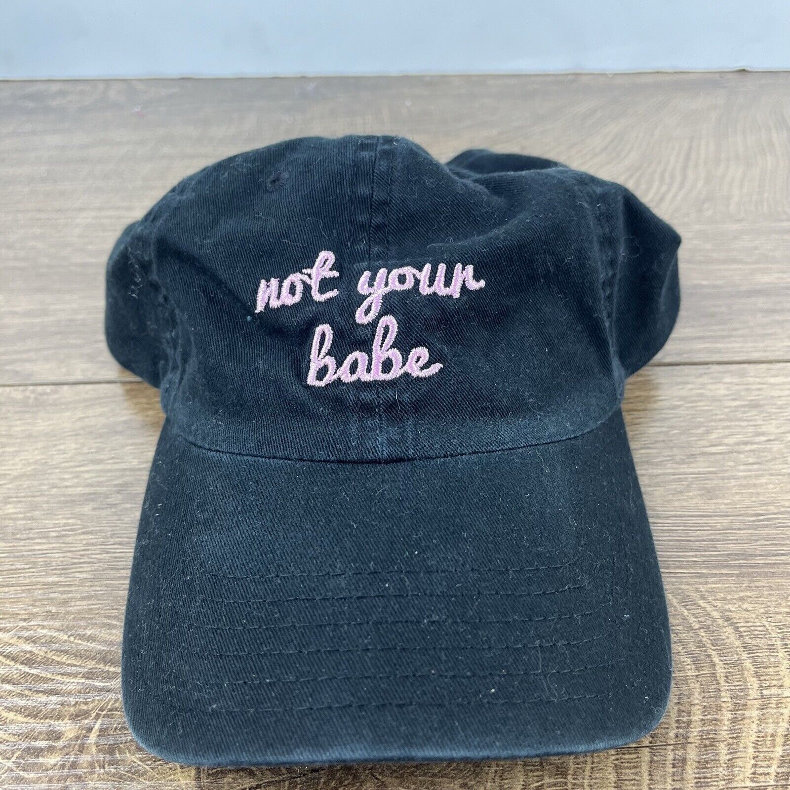 Other Not Your Babe Hat Not Your Babe Hat Black Adjustable Hat Bla Size ONE SIZE - 3 Thumbnail