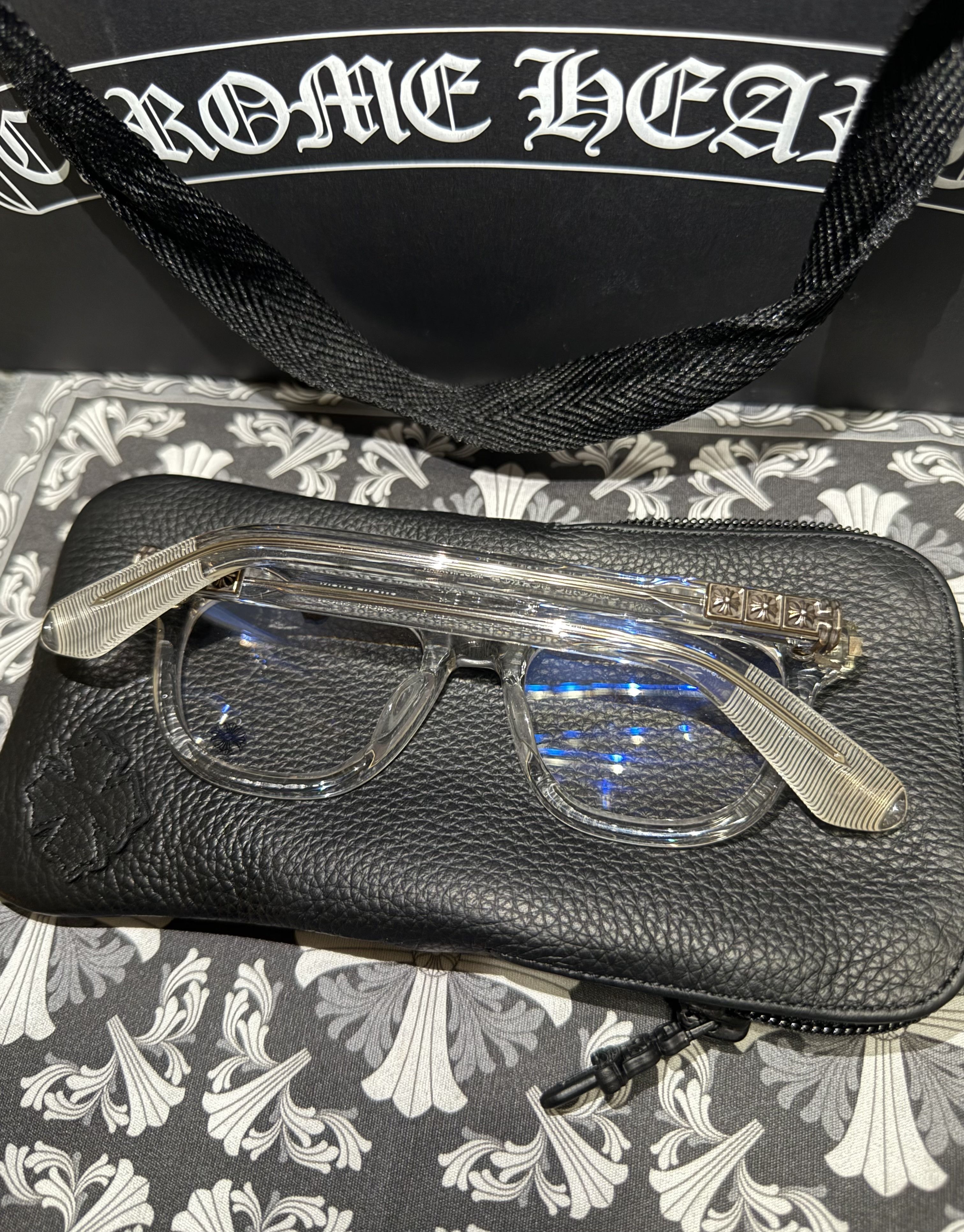 Chrome Hearts Chrome Hearts Smoke Show Glasses (Crystal) Size ONE SIZE - 2 Thumbnail