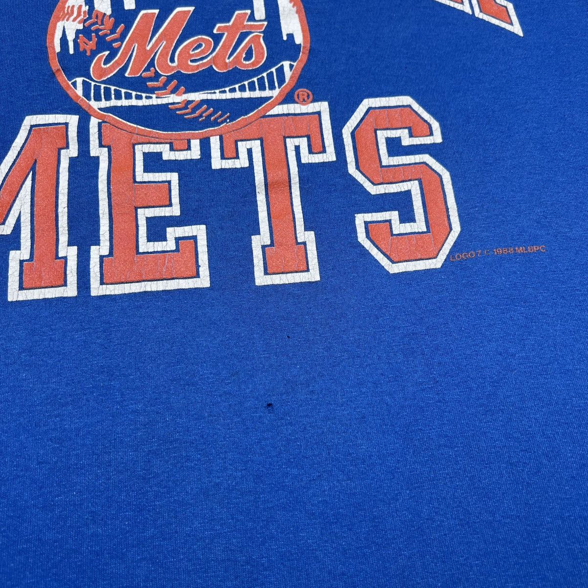 Logo 7 × MLB × Vintage Vintage 1988 MLB New York Mets Spell Out Graphic Logo 7 Tee Size US L / EU 52-54 / 3 - 9 Thumbnail