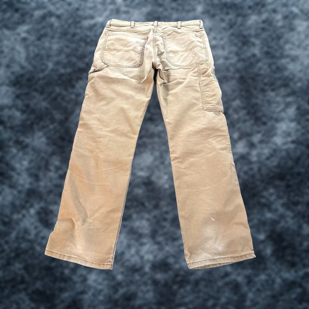 Dickies VINTAGE Dickies Carpenter Jeans 34x32 Brown Distressed 90s Work Wear Skater Hat? Size US 34 / EU 50 - 1 Thumbnail