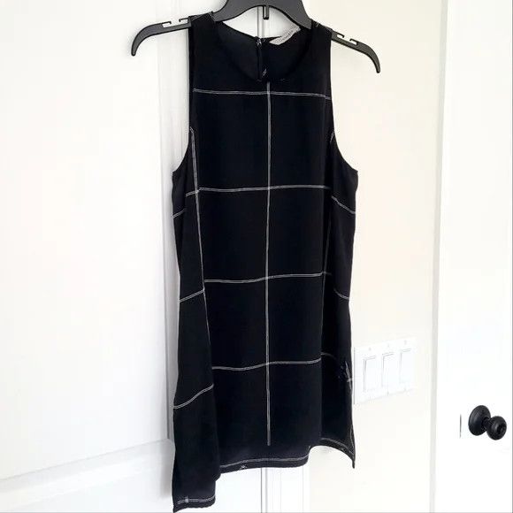 Athleta Silk Side Slit Cya Tank Plaid Size XS / US 0-2 / IT 36-38 - 9 Thumbnail