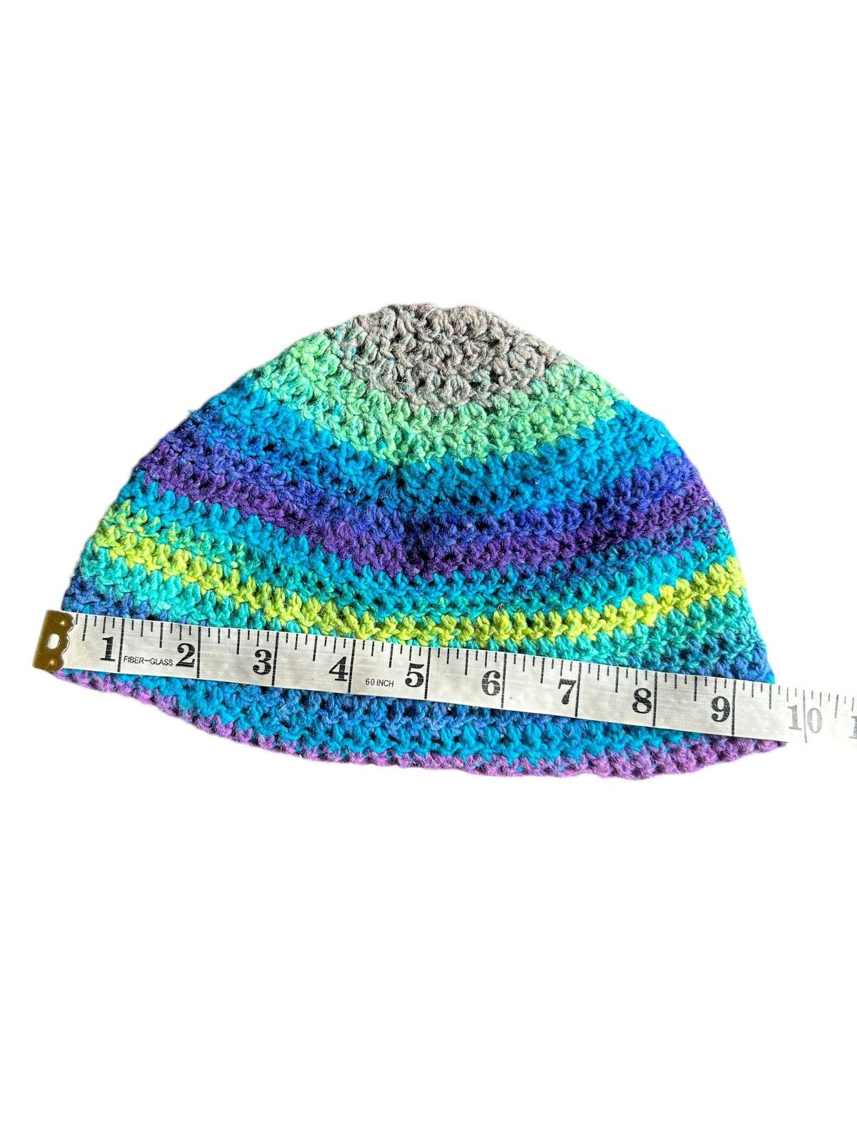 Japanese Brand × Kapital × Vintage Crochet Knitted handmade low Beanie Hats Style☠️☠️ Size ONE SIZE - 4 Thumbnail