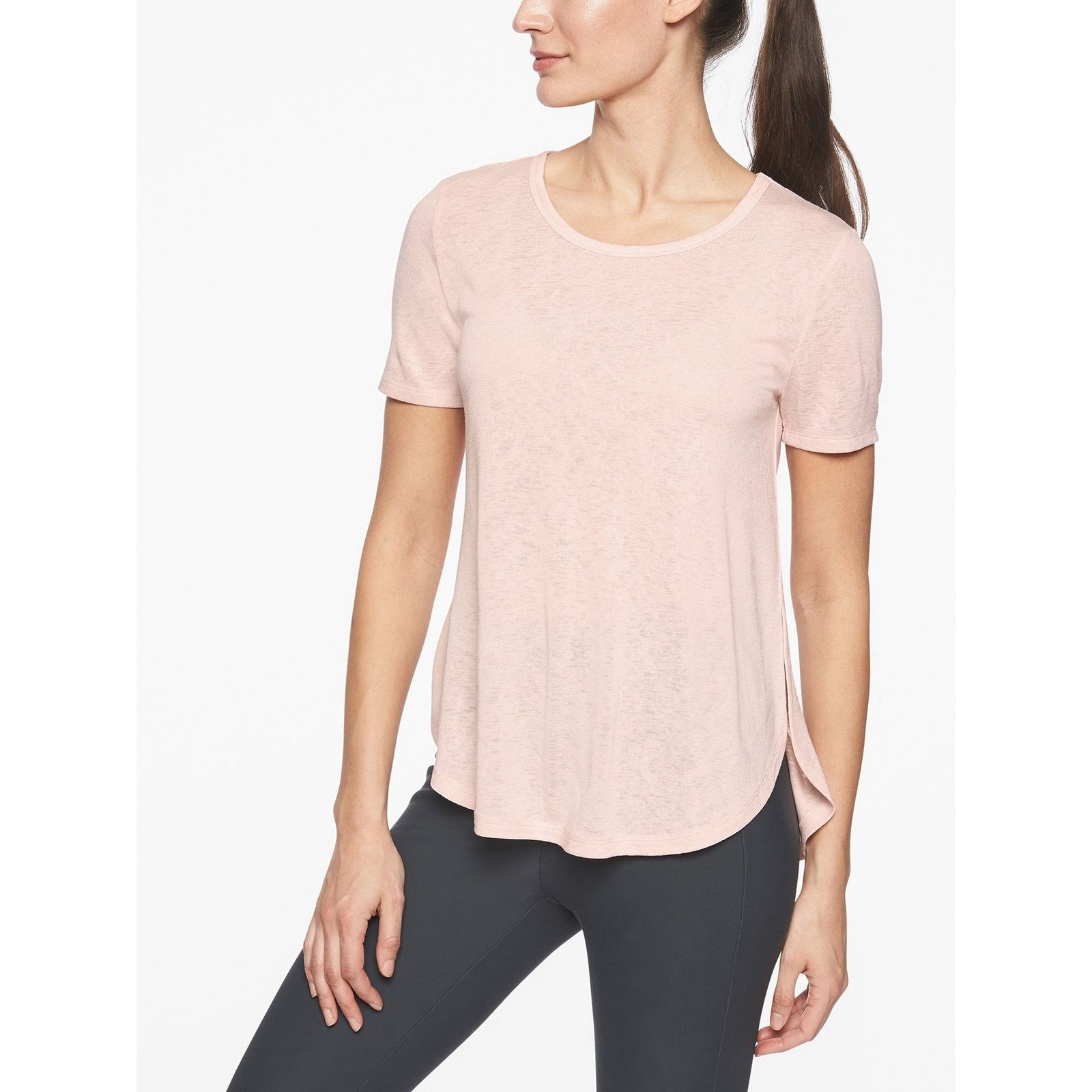 Athleta Athleta Breezy Tee Pink Curved Lightweight Soft Stretch XS Size XS / US 0-2 / IT 36-38 - 8 Thumbnail