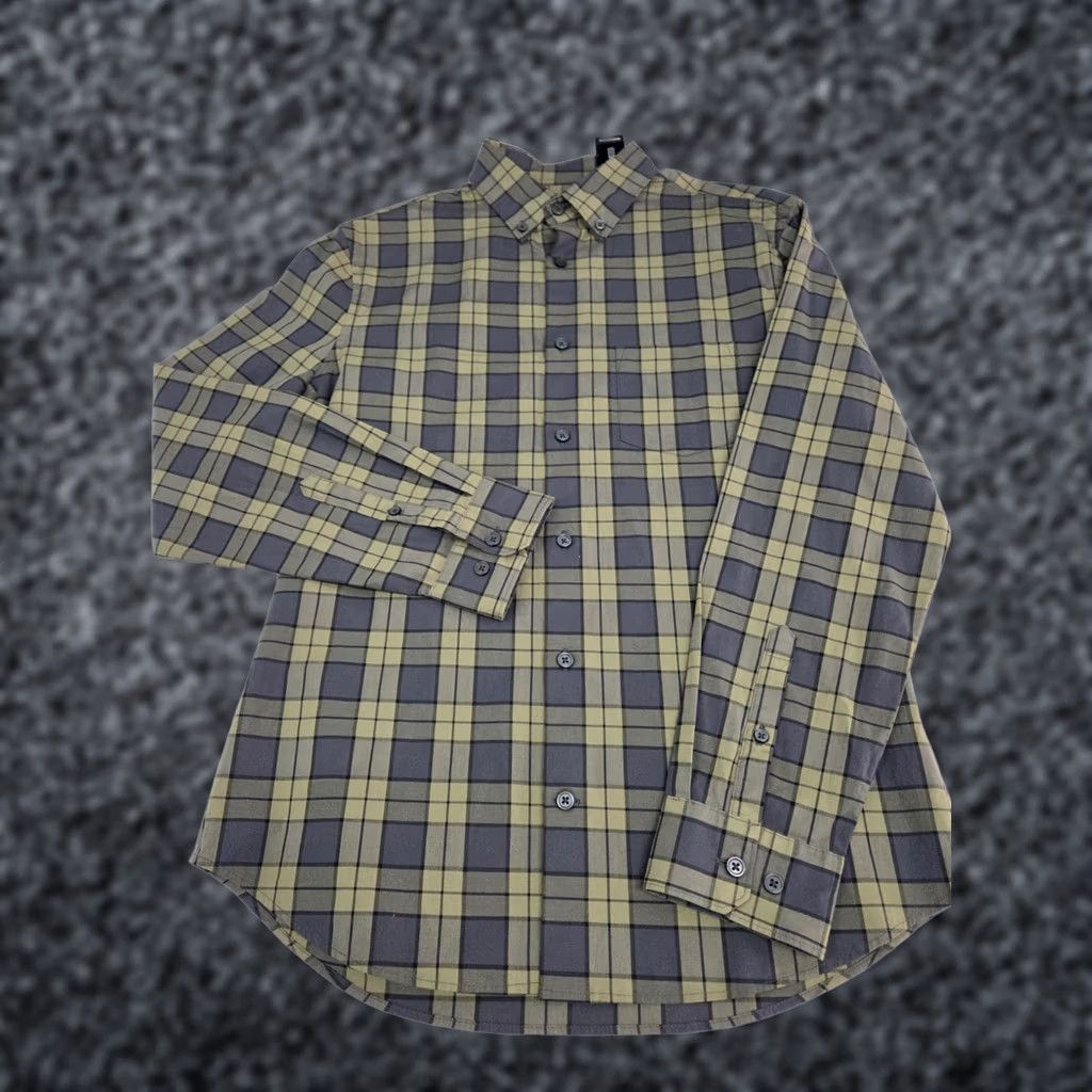 Express VINTAGE Express Mens Long Sleeve Button Up Plaid Shirt? Size US M / EU 48-50 / 2 - 1 Thumbnail
