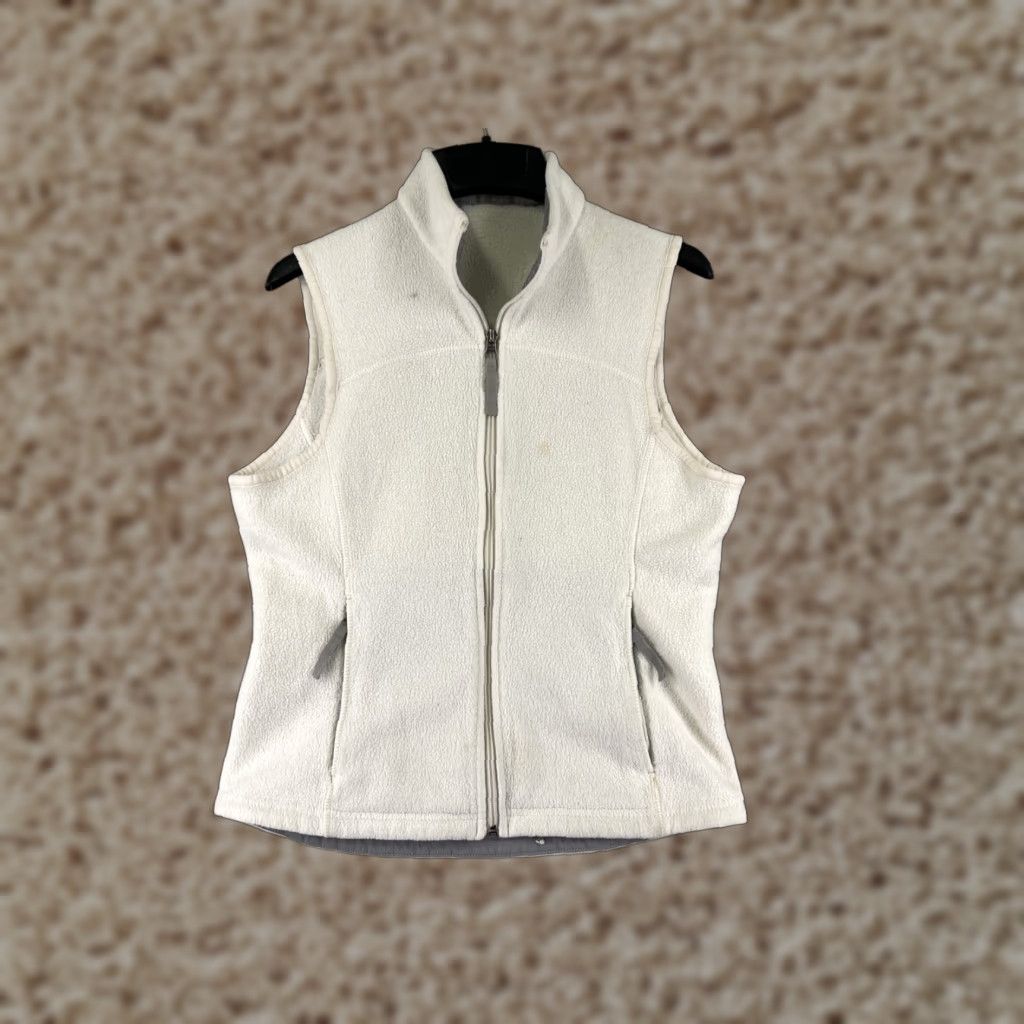 Eddie Bauer Eddie Bauer Vest Small White Full Zip Polartec Polyester Fleece Stains Womens Size S / US 4 / IT 40 - 1 Thumbnail