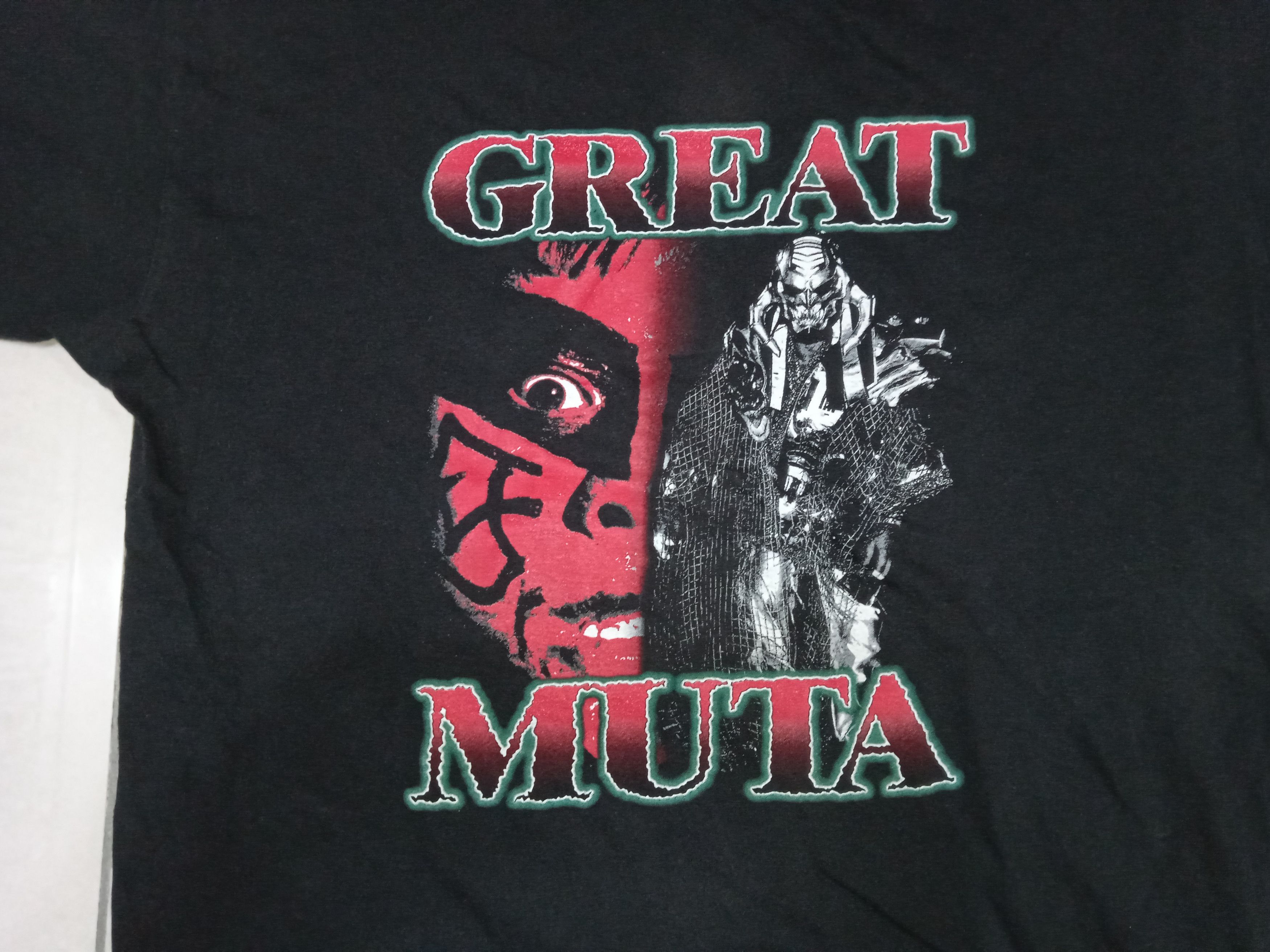 Vintage × WWE × WWF Vintage 90s NJPW The Great Muta Keiji Mutoh T-Shirt Size US M / EU 48-50 / 2 - 9 Thumbnail