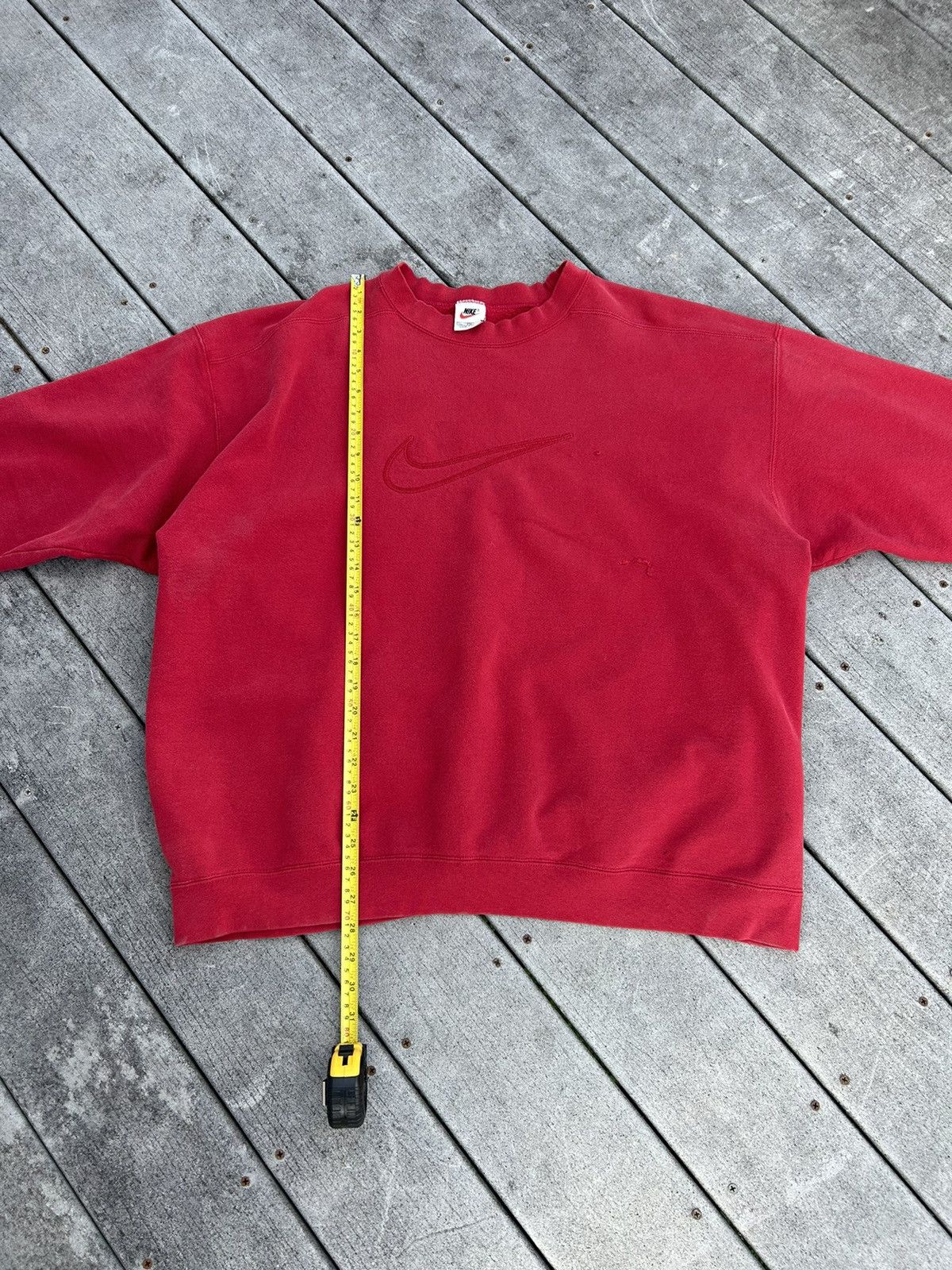 Nike × Vintage Vintage Nike red sweatshirt Size US L / EU 52-54 / 3 - 3 Thumbnail
