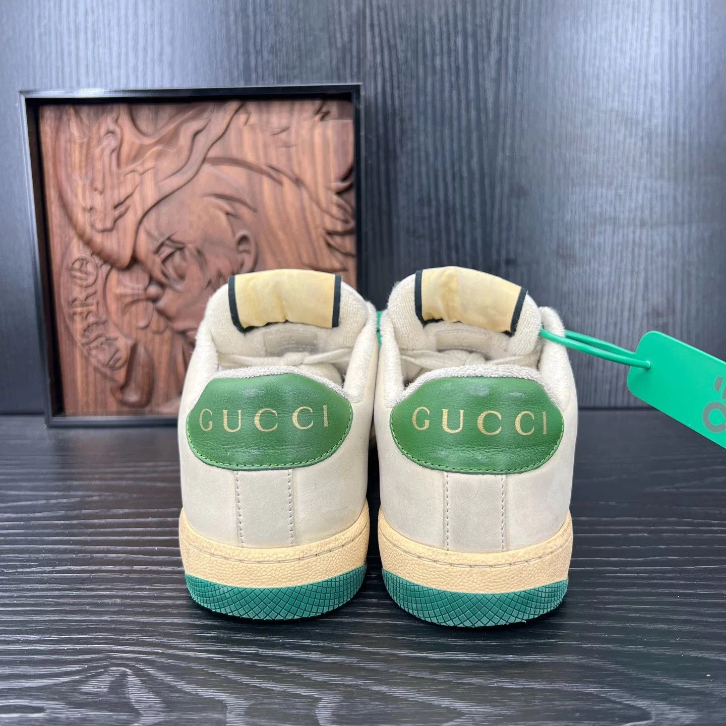 Gucci Gucci distressed sneakers women's gray green 35 Size US 5 / IT 35 - 7 Thumbnail